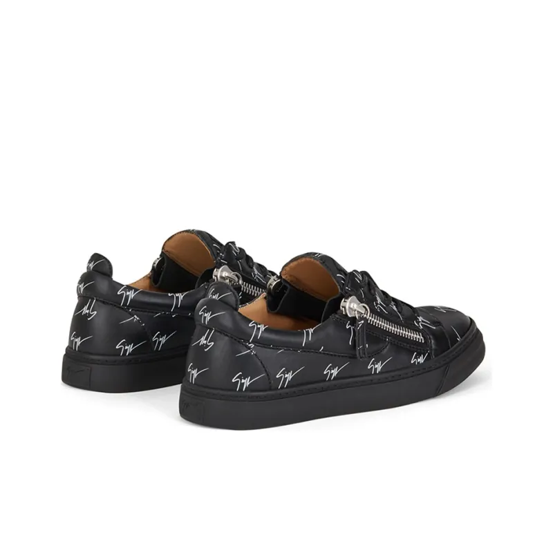 Giuseppe Zanotti/GZ Low Top Stylish Skateboarding Shoes Women's Black-3
