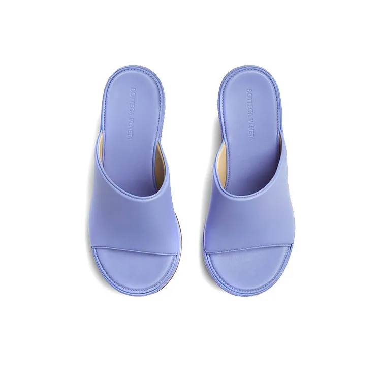 Bottega Veneta Slide Slippers 11cm Women's Purple-2