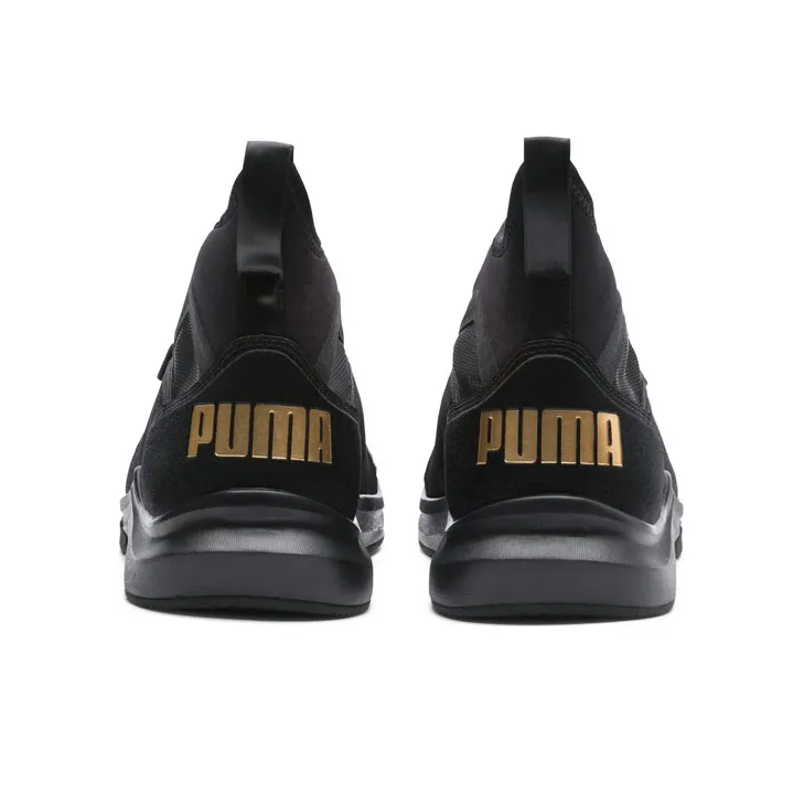 PUMA Anti-Slip Wear-Resistant High-Top Running Shoes Women's Black-2
