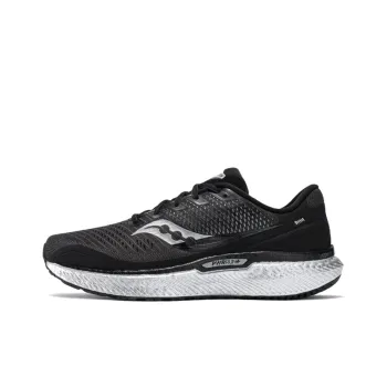 Saucony Triumph 18 Cushioning Anti-Slip Wear-Resistant Breathability Low-Top Training Running Shoes Men's Black Silver