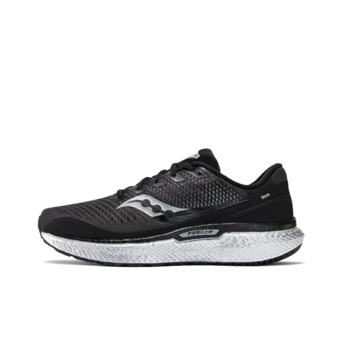 Saucony Triumph 18 Running Shoes Men Low-Top Black/Silver