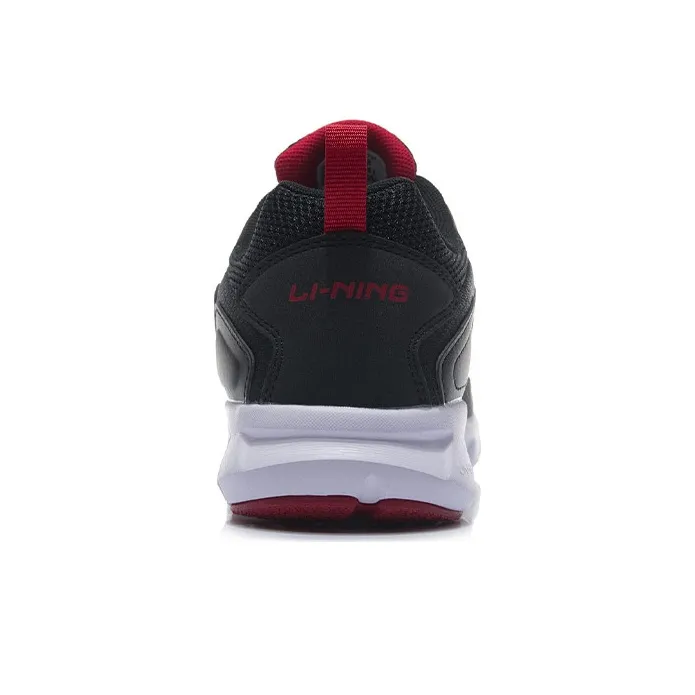 LiNing Slip Resistant Low Top Running Shoes Men's White Black-3