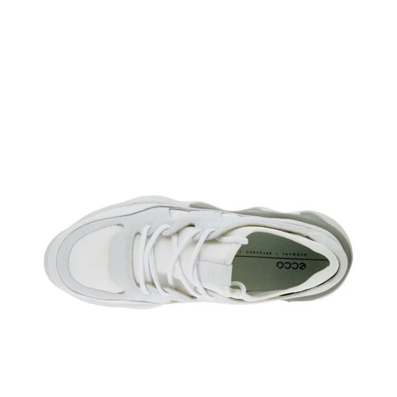 Ecco Shock Absorbers With Abrasion Resistant And Slip Resistant Properties Low Top Running Shoes Women's White-4