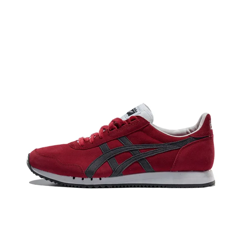 Onitsuka Tiger Dualio Cushioning Anti-Slip And Wear-Resistant Low-Top Casual Shoes Unisex Red Black-0