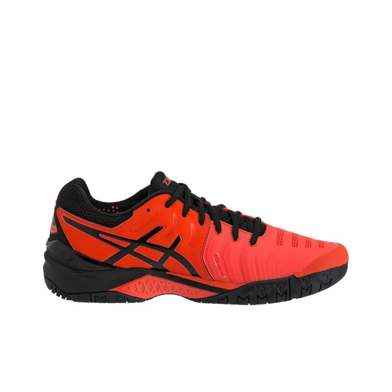 Asics Gel-Resolution 7 Wear-Resistant Low-Top Running Shoes Men's Red Black-1