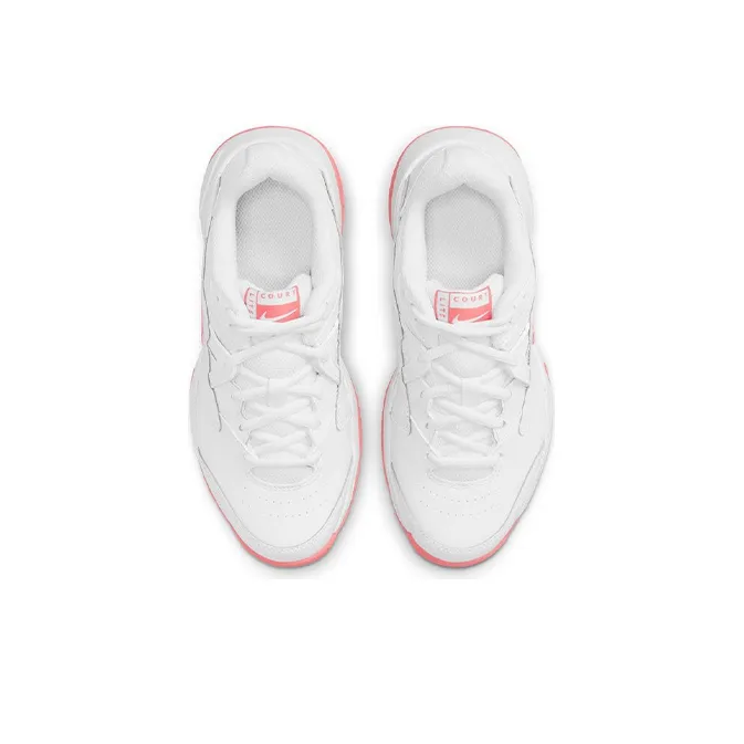 Nike Court Jr. Lite 2 Low-Top Tennis Shoes Pink/White GS-3