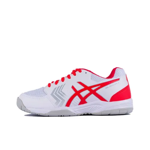 Asics Gel-Dedicate 5 Tennis Shoes Women's Low-Top White/Red