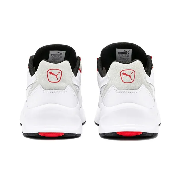 PUMA Nucleus Lux Low Top White/Grey/Red-3