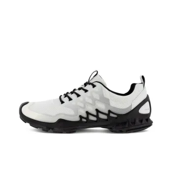 Ecco Great Step Exploration Series Breathable Cushioning Low Top Low Top Athletic Shoes Men's White Gray