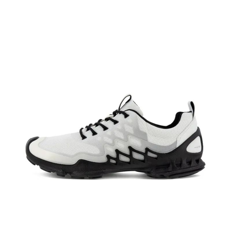 Ecco Great Step Exploration Series Breathable Cushioning Low Top Low Top Athletic Shoes Men's White Gray-0