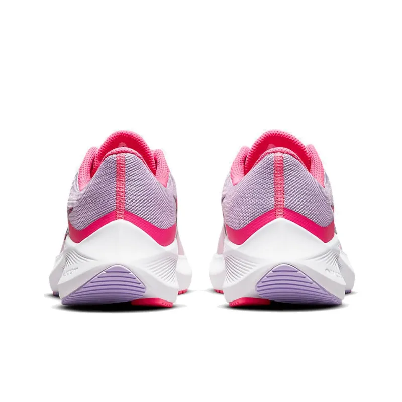 Nike Zoom Winflo 8 Cushioned Slip-Resistant Breathable Coverage Low-Top Casual Running Shoes Women's Pink Purple-4