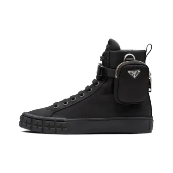 PRADA Wheel Re Nylon Hight Sneakers 'Black' Women's