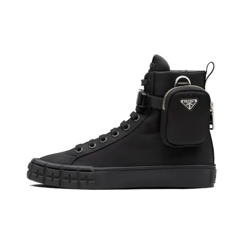 PRADA Women's Wheel Re-Nylon High 'Black'