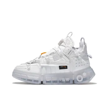 LiNing Essence 2 Futuristic Cushioned Slip Resistant Abrasion Resistant Low Top Sports Casual Shoes Women's White