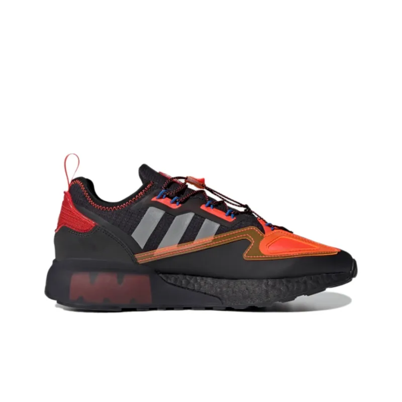 Adidas Zx 2K Boost Core Black Solar Red-1