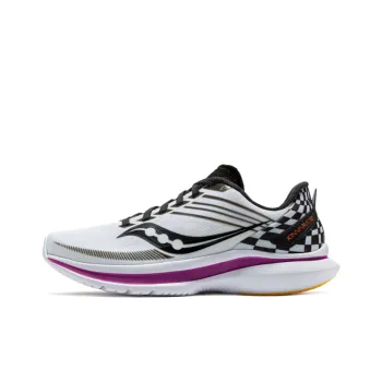 Saucony Cushioning Anti-Slip And Wear-Resistant Lightweight Rebound Low-Top Casual Running Shoes Women's White Purple