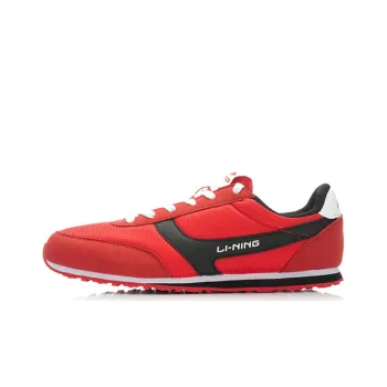 LiNing Shock Absorbers With Slip Resistant Features Low Top Running Shoes Men's Red Black