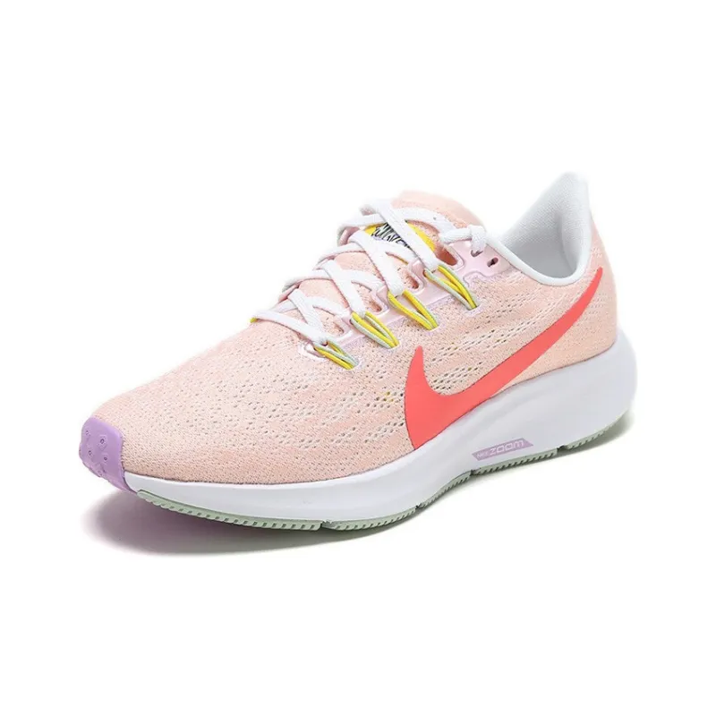 Nike Pegasus 36 Running Shoes Women's Low-Top Pink/Purple/White-1