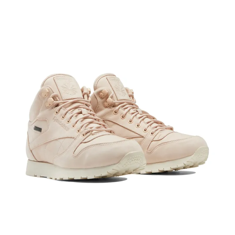 Reebok Classic Leather Mid Gtx Thin Minimalistic Cozy Retro Casual Shoes/Sneakers Unisex Lotus Pink-2