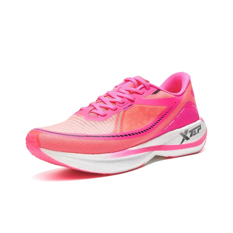 XTEP 260 1.0 Cushioned Anti Slip Wear Resistant Breathable Lightweight Low Top Sprint Running Shoes Men's Rose Red-1