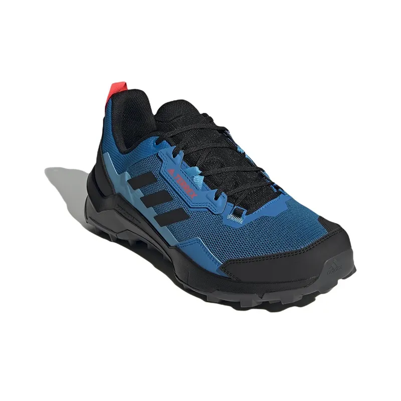 Adidas Terrex Ax4 Primegreen Hiking Wear-Resistant Waterproof And Breathable Low-Top Hiking Shoes Men's Blue-2