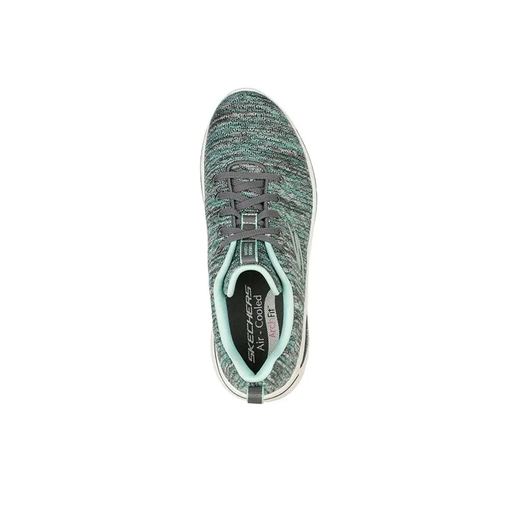 Skechers Go Walk Arch Fit Glee Cushioning Anti-Slip And Wear-Resistant Low-Top Casual Shoes Women's Green Gray-3