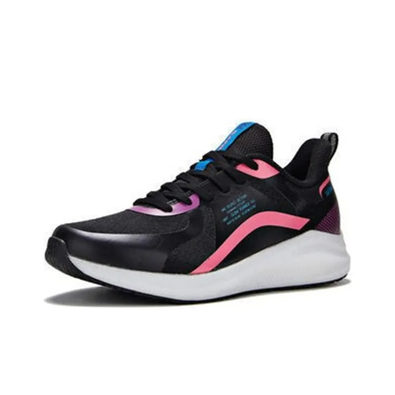361° Cushioning And Breathable Low Top Running Shoes Women's Obsidian Black-1
