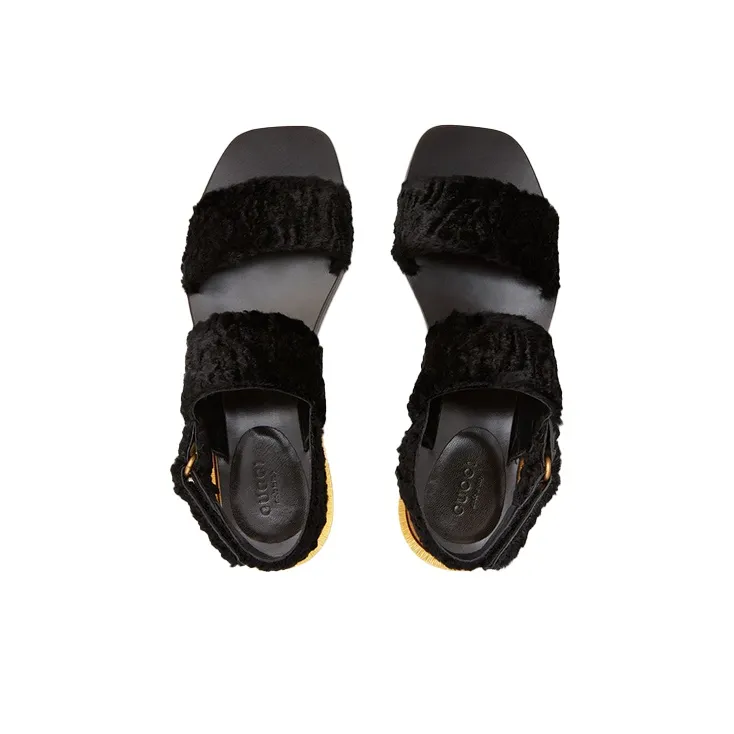GUCCI 2015 Re Edition Beach Sandals Women's Black-3