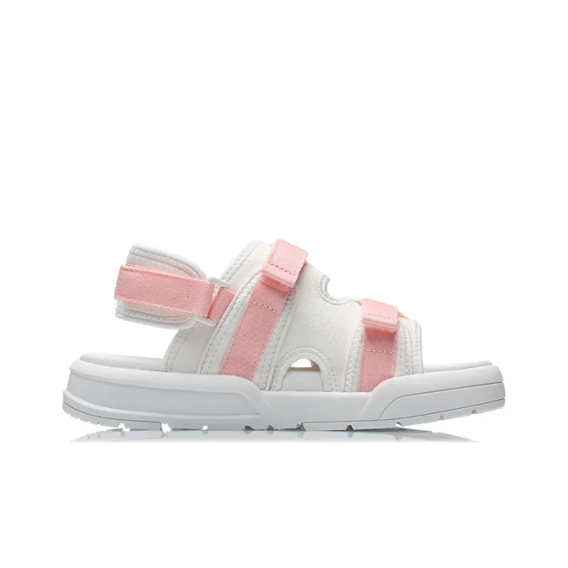 LiNing Coca Beach Sandals Women's Pink White-1