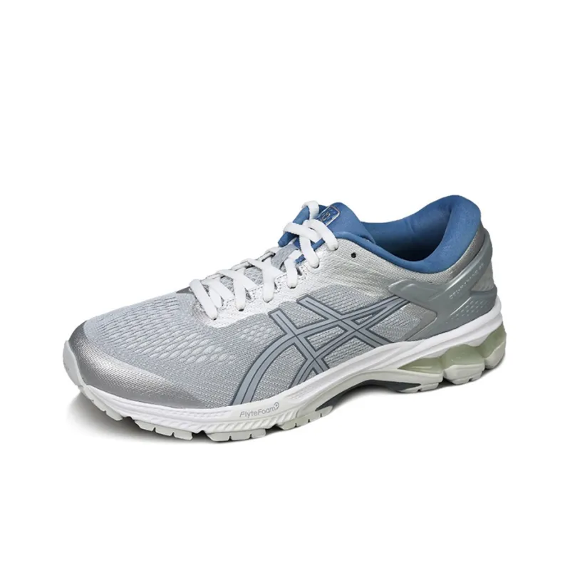 Asics Gel-Kayano 26 Cushioned Wear-Resistant Slip-Resistant Low-Top Athletic Shoes Men's Gray-2