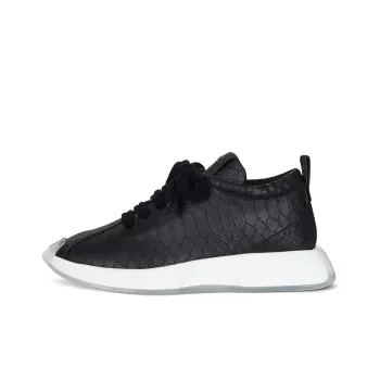 Giuseppe Zanotti/GZ Fero Cushioned Slip-Resistant Lightweight Height Increasing Low-Top Casual Shoes Women's Black
