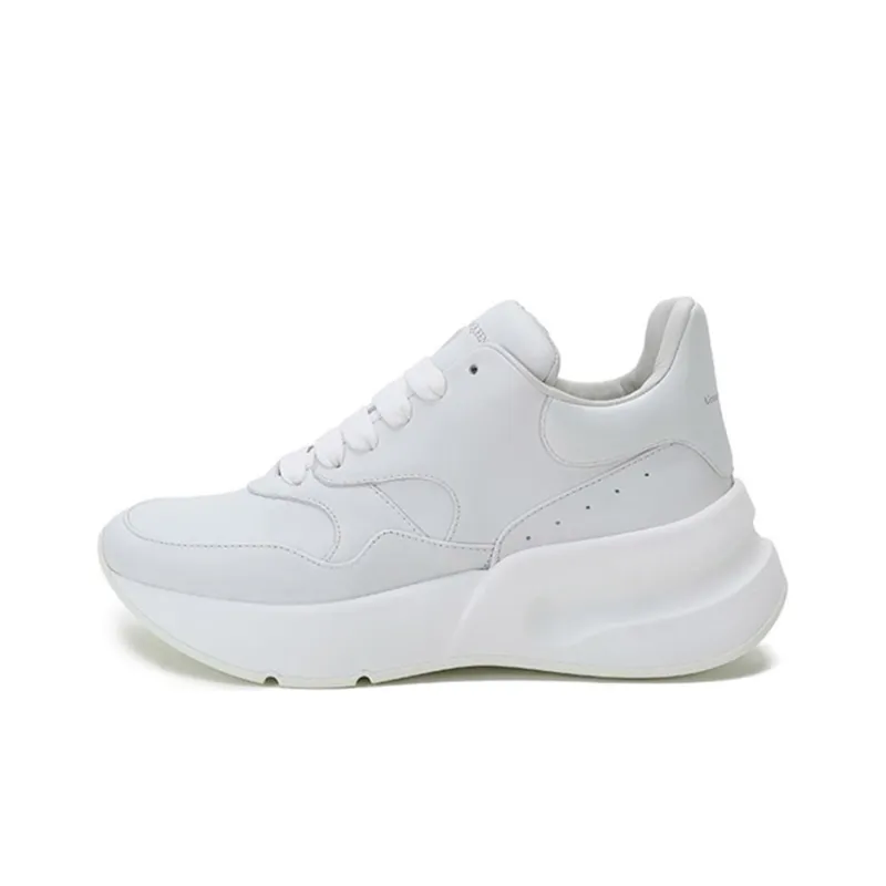 Alexander McQueen Oversized Sneaker Low Top Casual Shoes Women's White-0