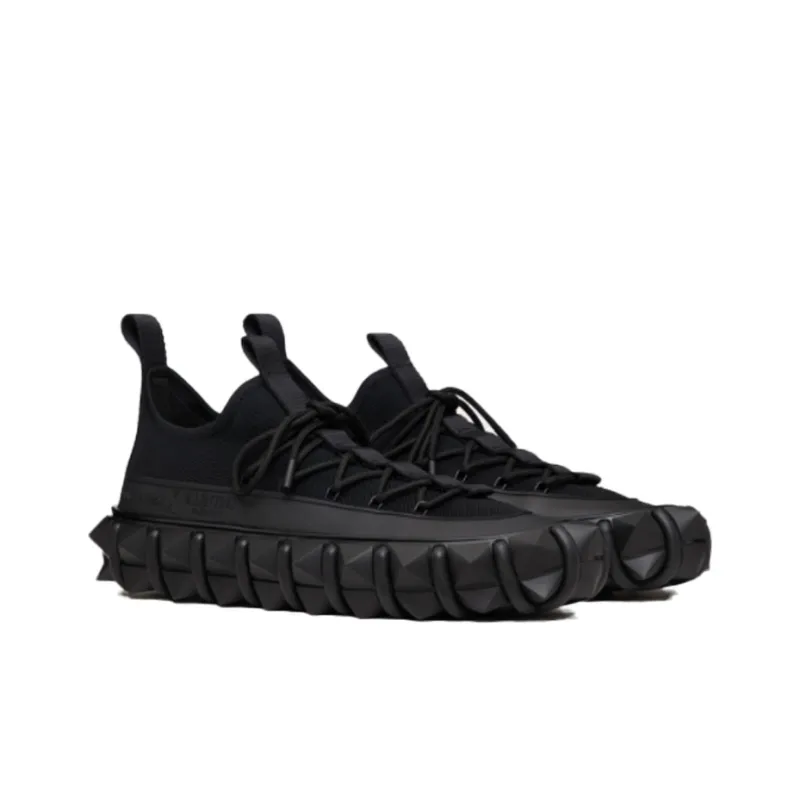 CRAIG GREEN x Valentino Rockstud Low Top Skateboard Shoes Men's Black-2