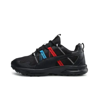 PUMA Escalate Cushioning Wear-Resistant Mid-Top Running Shoes Men's Black Blue Red