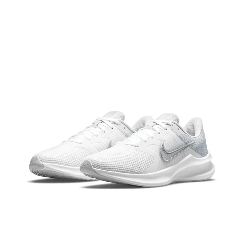 Nike Downshifter 11 White Metallic Silver Women's-2