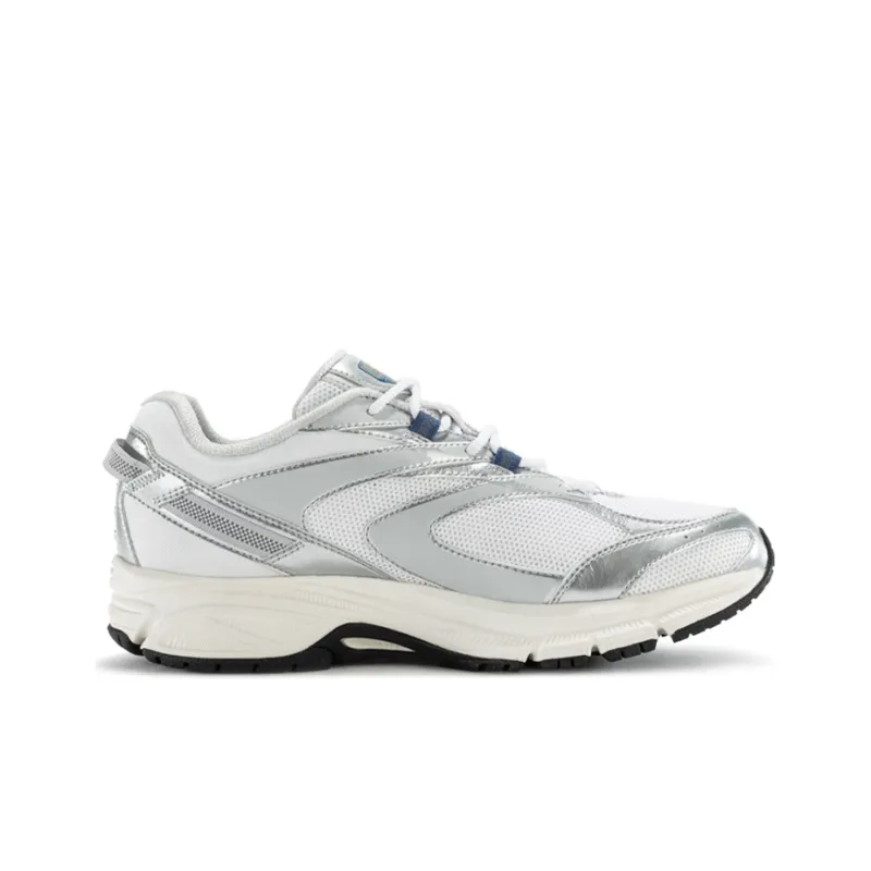 Saucony Cohesion 2K Cushioning Anti Slip Wear Resistant Breathability Low Top Casual Running Shoes Unisex White Silver-1