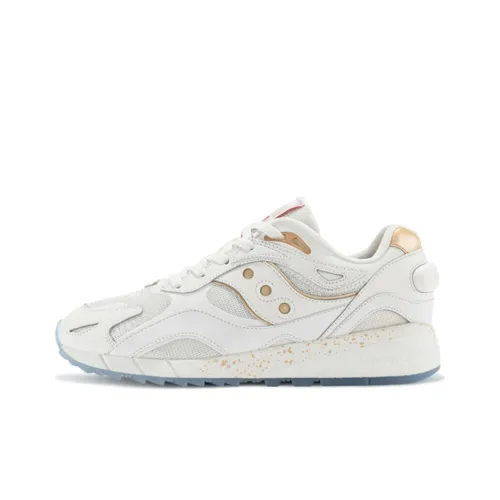 Saucony Shadow 6000 Running Shoes Unisex Low-Top White Gold