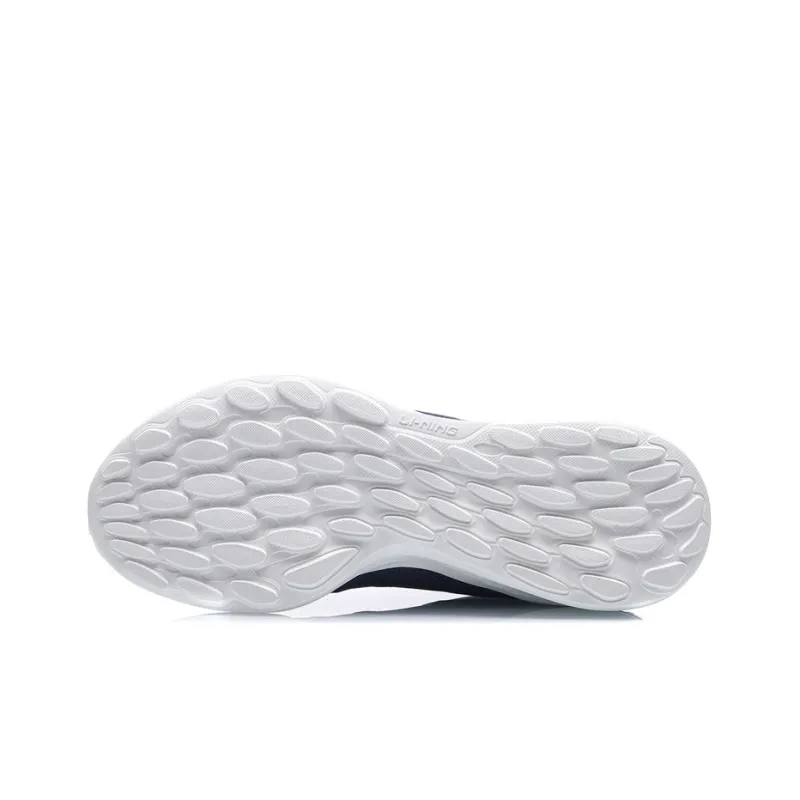 LiNing Cushioning Rebound Low-Top Running Shoes Men's Blue Gray-4