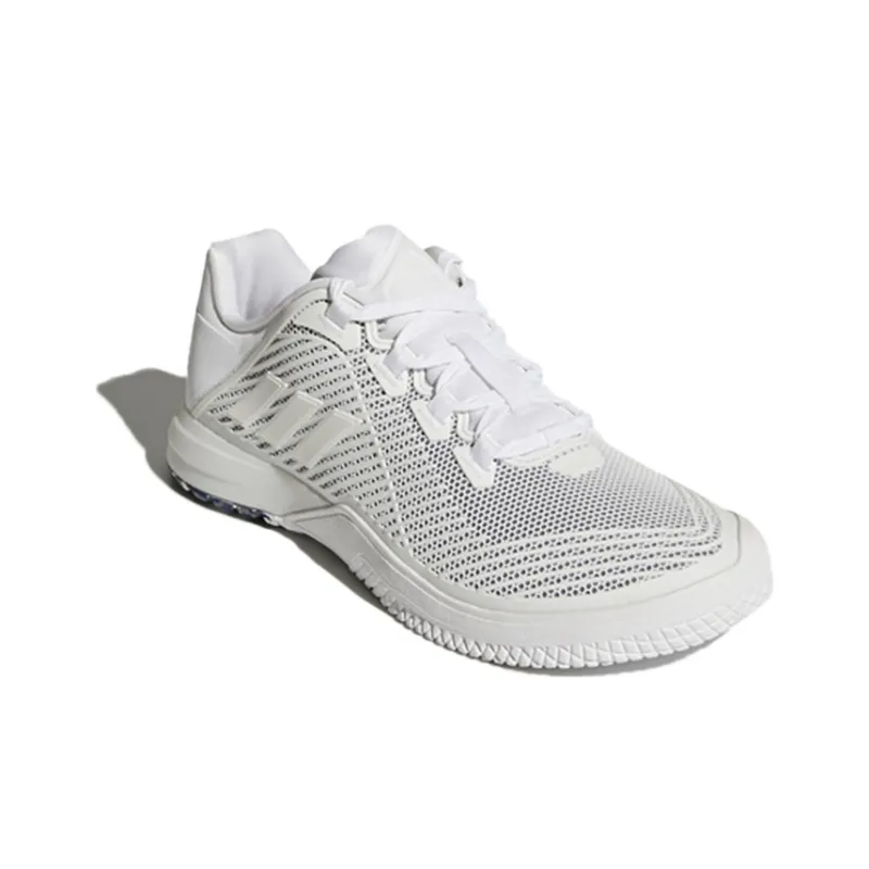 Adidas CrazyPowe Anti-Slip Wear-Resistant Low-Top Running Shoes Men's White Blue-2