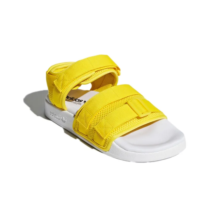 Adidas Originals Adilette 2.0 'Yellow White' Women's-2