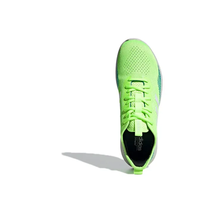 Adidas Fluidflow 1.0 Slip Resistant Breathable Low Top Running Shoes Men's Neon Green-4