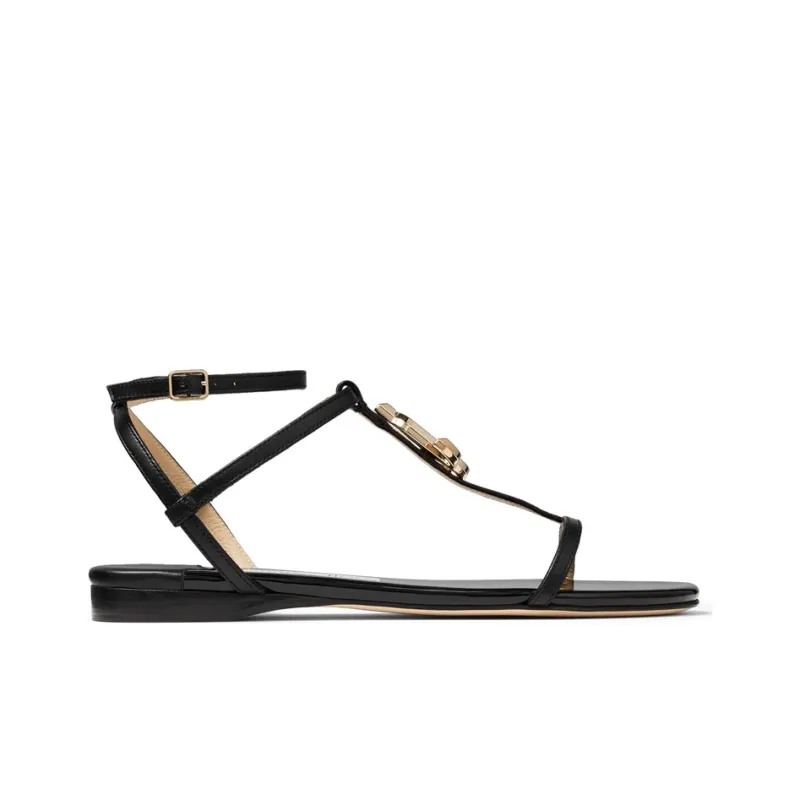Jimmy Choo Alodie Flat Sandal Women's Black-1
