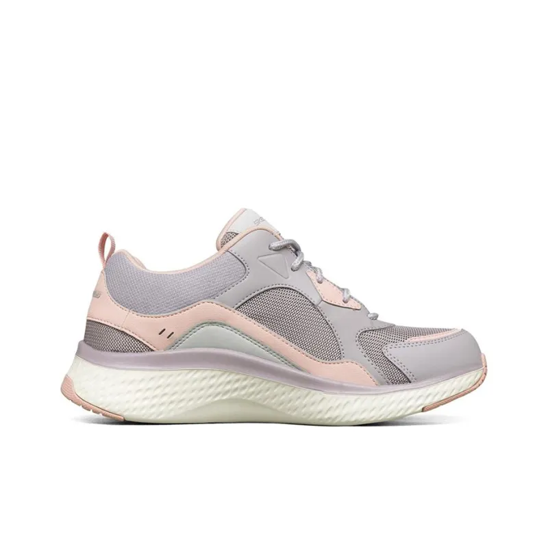 Skechers Solar Fuse Cushioning Anti Slip Wear Resistant Breathability Low Top Casual Running Shoes Women's Lavender-1