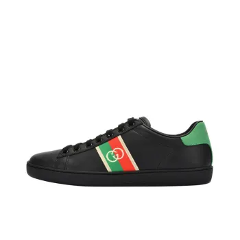 GUCCI Women's Ace Elastic Web 'Interlocking G Black' Women's