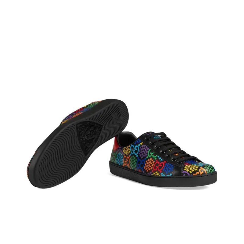 GUCCI Ace Gg Supreme Low 'Psychedelic Black'-4