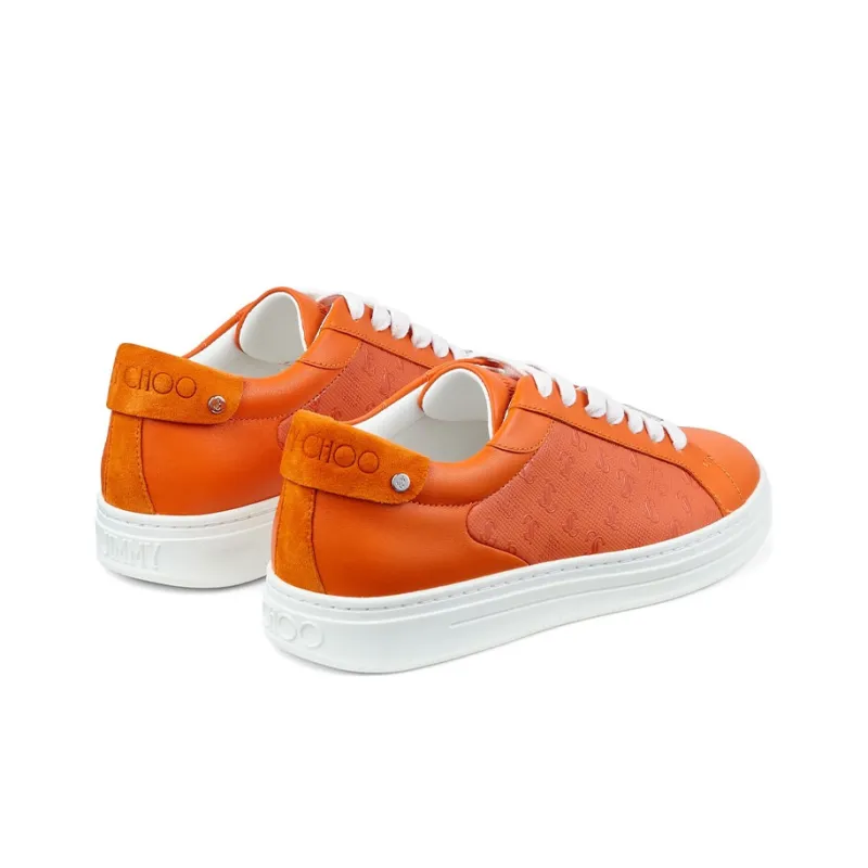 Jimmy Choo Rome Skateboard Shoes Women's Amber Orange-4