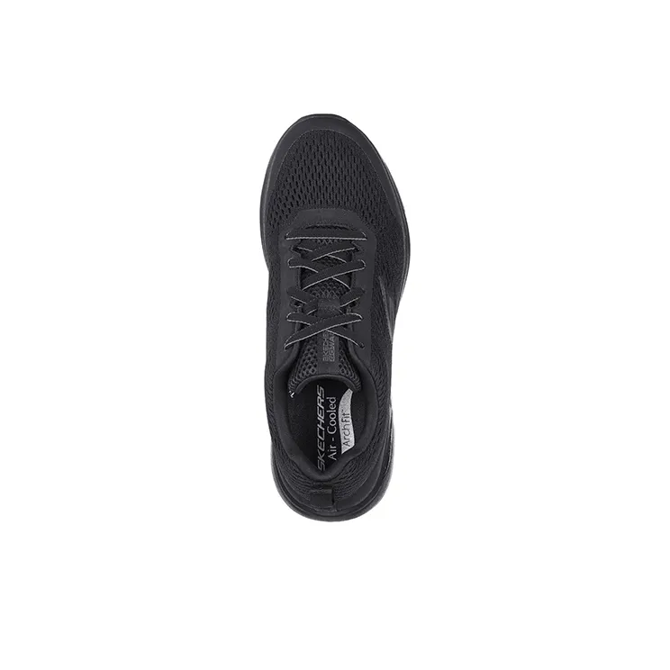 Skechers Go Walk Arch Fit Running Shoes Men Low Top Black-3