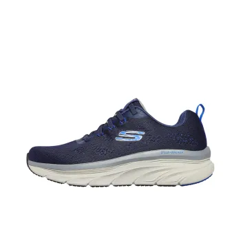 Skechers Relaxed Fit D'lux Walker Commuter Breathable Lightweight Low-Top Running Shoes Men's Blue