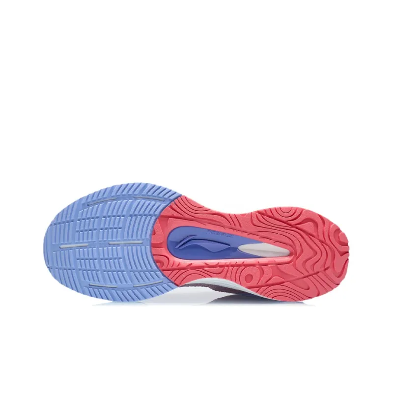 LiNing YueYing Anti-Slip Wear-Resistant Low-Top Running Shoes Women's White Red Purple-4