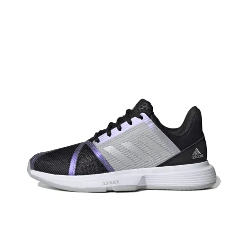 Adidas Courtjam Bounce Tennis Shoes Women's Low-Top Black/Purple/Gray